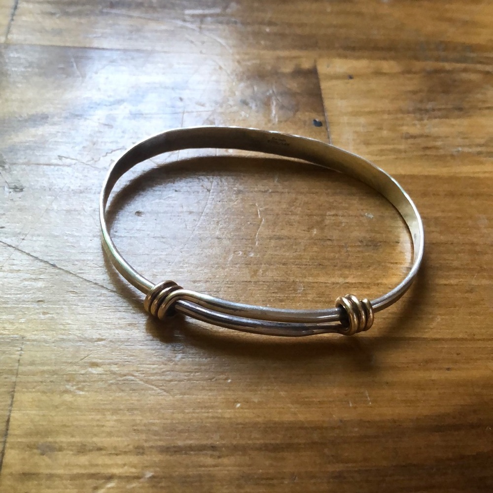 Ed Levin 14k sterling silver bangle bracelet